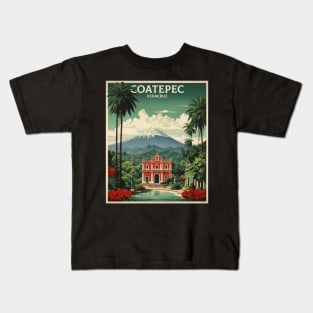 Coatepec Veracruz Mexico Tourism Travel Vintage Kids T-Shirt